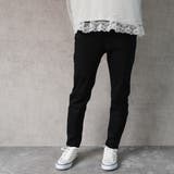ブラック | 裏起毛ゆるフィットパンツ 裏起毛 ストレッチ スキニー デニム 秋冬 | SELECT LEVERY