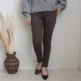 チャコール | 裏起毛ゆるフィットパンツ 裏起毛 ストレッチ スキニー デニム 秋冬 | SELECT LEVERY