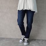 ユーズドネイビー | 裏起毛ゆるフィットパンツ 裏起毛 ストレッチ スキニー デニム 秋冬 | SELECT LEVERY