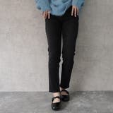 ユーズドブラック | 裏起毛ゆるフィットパンツ 裏起毛 ストレッチ スキニー デニム 秋冬 | SELECT LEVERY