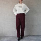 裏起毛ワイドパンツ デニム ストレッチ ボトムス 秋冬 | SELECT LEVERY | 詳細画像18