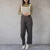 裏起毛ワイドパンツ デニム ストレッチ ボトムス 秋冬 | SELECT LEVERY | 詳細画像24