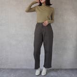 裏起毛ワイドパンツ デニム ストレッチ ボトムス 秋冬 | SELECT LEVERY | 詳細画像21