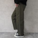 裏起毛ワイドパンツ デニム ストレッチ ボトムス 秋冬 | SELECT LEVERY | 詳細画像16