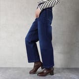 裏起毛ワイドパンツ デニム ストレッチ ボトムス 秋冬 | SELECT LEVERY | 詳細画像6