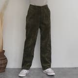 カーキ | コーデュロイベイカーパンツ コール天 ワイドパンツ | SELECT LEVERY