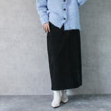 ブラック | コーデュロイベイカースカート コール天 タイトスカート | SELECT LEVERY 