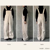 コーデュロイサロペット オーバーオール オールインワン ワイドパンツ 秋冬 | SELECT LEVERY | 詳細画像22