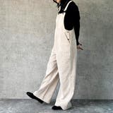 コーデュロイサロペット オーバーオール オールインワン ワイドパンツ 秋冬 | SELECT LEVERY | 詳細画像7