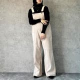 コーデュロイサロペット オーバーオール オールインワン ワイドパンツ 秋冬 | SELECT LEVERY | 詳細画像6
