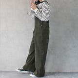 コーデュロイサロペット オーバーオール オールインワン ワイドパンツ 秋冬 | SELECT LEVERY | 詳細画像9