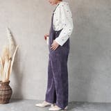 コーデュロイサロペット オーバーオール オールインワン ワイドパンツ 秋冬 | SELECT LEVERY | 詳細画像12