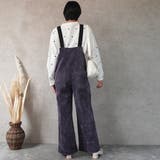 コーデュロイサロペット オーバーオール オールインワン ワイドパンツ 秋冬 | SELECT LEVERY | 詳細画像13