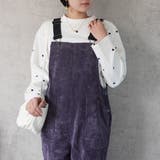 コーデュロイサロペット オーバーオール オールインワン ワイドパンツ 秋冬 | SELECT LEVERY | 詳細画像14