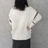 ノルディック柄ニット プルオーバー トップス 長袖 秋冬 | SELECT LEVERY  | 詳細画像4 