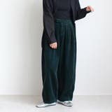 グリーン | 秋冬 太コール サーカスパンツ | SELECT LEVERY 