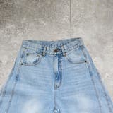 立体切り替えバルーンデニムパンツ ブラスト加工 カーブパンツ | SELECT LEVERY  | 詳細画像12 