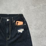 クラッシュダメージ加工 リメイク風デニムワイドパンツ ボトムス | SELECT LEVERY | 詳細画像15