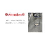 クラッシュダメージ加工 リメイク風デニムワイドパンツ ボトムス | SELECT LEVERY | 詳細画像18