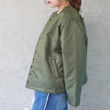 パテッドジャケットブルゾン 中綿入り アウター 長袖 防寒 秋冬 | SELECT LEVERY  | 詳細画像25 