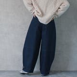 デニムバナナバルーンワイドパンツ カーブワイドパンツ 秋冬 | SELECT LEVERY | 詳細画像17
