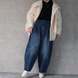 デニムバナナバルーンワイドパンツ カーブワイドパンツ 秋冬 | SELECT LEVERY | 詳細画像5