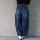 デニムバナナバルーンワイドパンツ カーブワイドパンツ 秋冬 | SELECT LEVERY | 詳細画像4