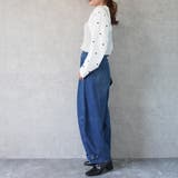 デニムバナナバルーンワイドパンツ カーブワイドパンツ 秋冬 | SELECT LEVERY | 詳細画像10