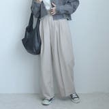 ベージュ | TRグルカスラックスパンツ ワイドパンツ ボトムス ロングシーズン 春夏 秋 | SELECT LEVERY