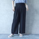 ブラック | TRグルカスラックスパンツ ワイドパンツ ボトムス ロングシーズン 春夏 秋 | SELECT LEVERY