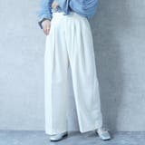 オフホワイト | TRグルカスラックスパンツ ワイドパンツ ボトムス ロングシーズン 春夏 秋 | SELECT LEVERY