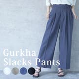 TRグルカスラックスパンツ ワイドパンツ ボトムス ロングシーズン 春夏 秋 | SELECT LEVERY | 詳細画像1