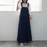 【定番品】デニムサロペットスカート ロングスカート オーバーオール | SELECT LEVERY  | 詳細画像9 