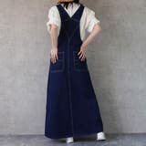 【定番品】デニムサロペットスカート ロングスカート オーバーオール | SELECT LEVERY  | 詳細画像11 