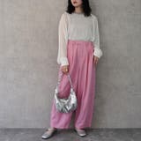 配色シアーニットプルオーバー トップス 長袖 春夏 秋 レイヤード | SELECT LEVERY  | 詳細画像7