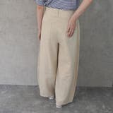 麻100%サーカスパンツ リネンバナナワイドパンツ 裏地付き | SELECT LEVERY  | 詳細画像4 