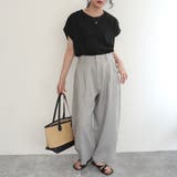 麻100%サーカスパンツ リネンバナナワイドパンツ 裏地付き | SELECT LEVERY  | 詳細画像5 