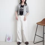 ダブルジップシャツカーディガン リブニット トップス | SELECT LEVERY  | 詳細画像15 