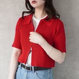 ダブルジップシャツカーディガン リブニット トップス | SELECT LEVERY  | 詳細画像8 