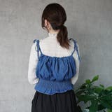 デニムビスチェ トップス キャミビスチェ オールシーズン | SELECT LEVERY | 詳細画像5