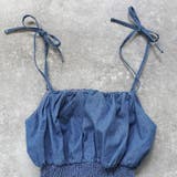 デニムビスチェ トップス キャミビスチェ オールシーズン | SELECT LEVERY | 詳細画像22