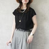 シルクタッチ接触冷感ギャザーフレンチスリーブTシャツ クール 半袖 | SELECT LEVERY  | 詳細画像8 