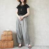 シルクタッチ接触冷感ギャザーフレンチスリーブTシャツ クール 半袖 | SELECT LEVERY  | 詳細画像11 