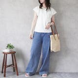 シルクタッチ接触冷感ギャザーフレンチスリーブTシャツ クール 半袖 | SELECT LEVERY  | 詳細画像4 