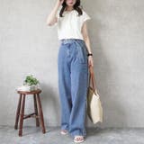 シルクタッチ接触冷感ギャザーフレンチスリーブTシャツ クール 半袖 | SELECT LEVERY  | 詳細画像5 