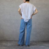 綿麻デニムワイドパンツ ボトムス 麻混デニム ワイドパンツ | SELECT LEVERY | 詳細画像4