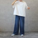 綿麻デニムワイドパンツ ボトムス 麻混デニム ワイドパンツ | SELECT LEVERY | 詳細画像6