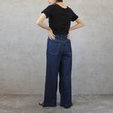 綿麻デニムワイドパンツ ボトムス 麻混デニム ワイドパンツ | SELECT LEVERY | 詳細画像10