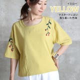 M～2L 半袖 五分丈ブラウス | CLOVERDEPOT | 詳細画像12 