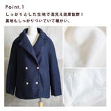 金ボタンコート ミドル丈 レディース | CLOVERDEPOT | 詳細画像5